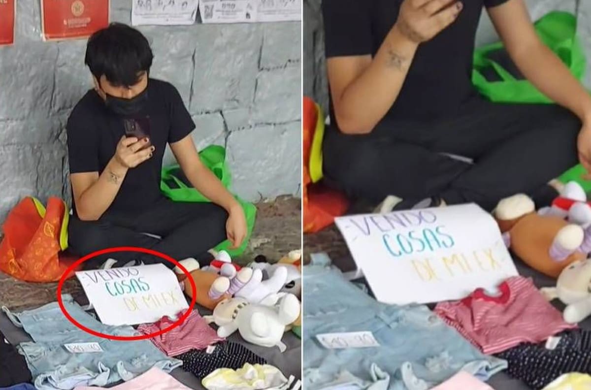VIDEO | "Vendo cosas de mi ex" joven se hace viral por ofrecer objetos de expareja