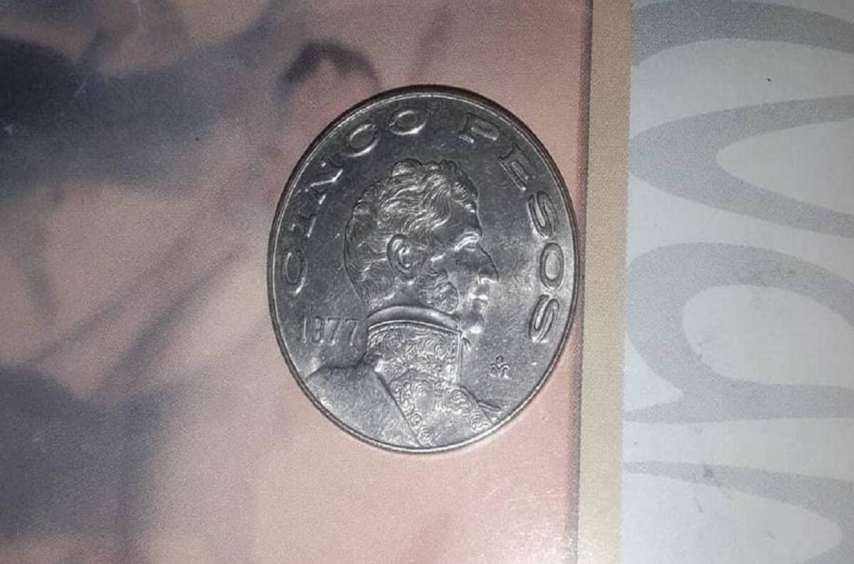 Descubre la moneda de 5 pesos que puede venderse hasta en 17 mil pesos