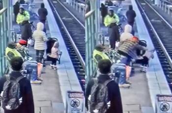 Niña de tres años es empujada a las vías del tren en Portland, Oregón | VIDEO