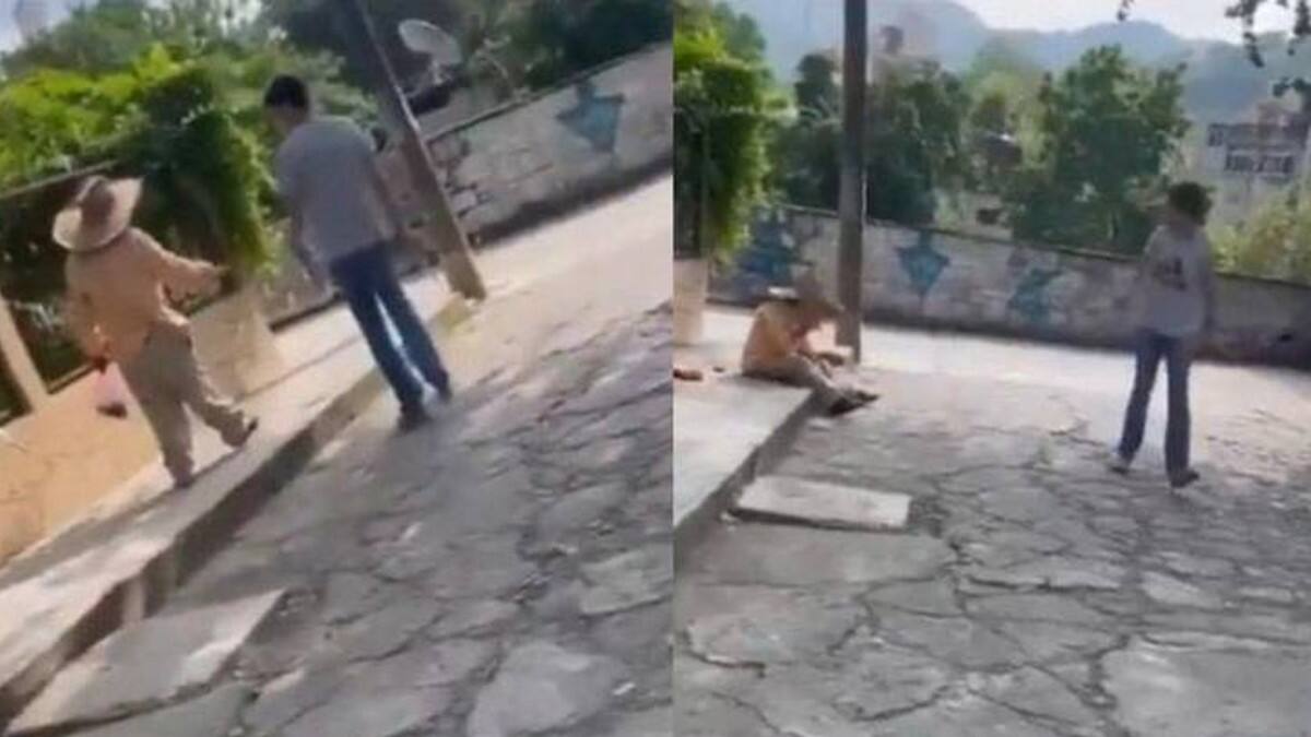 VIDEO| Jóvenes golpean brutalmente a abuelito en Hidalgo