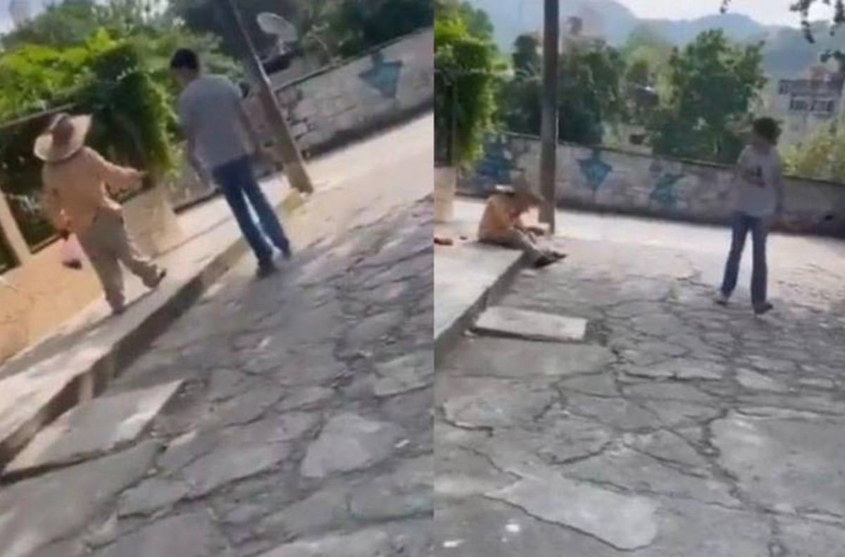 VIDEO| Jóvenes golpean brutalmente a abuelito en Hidalgo