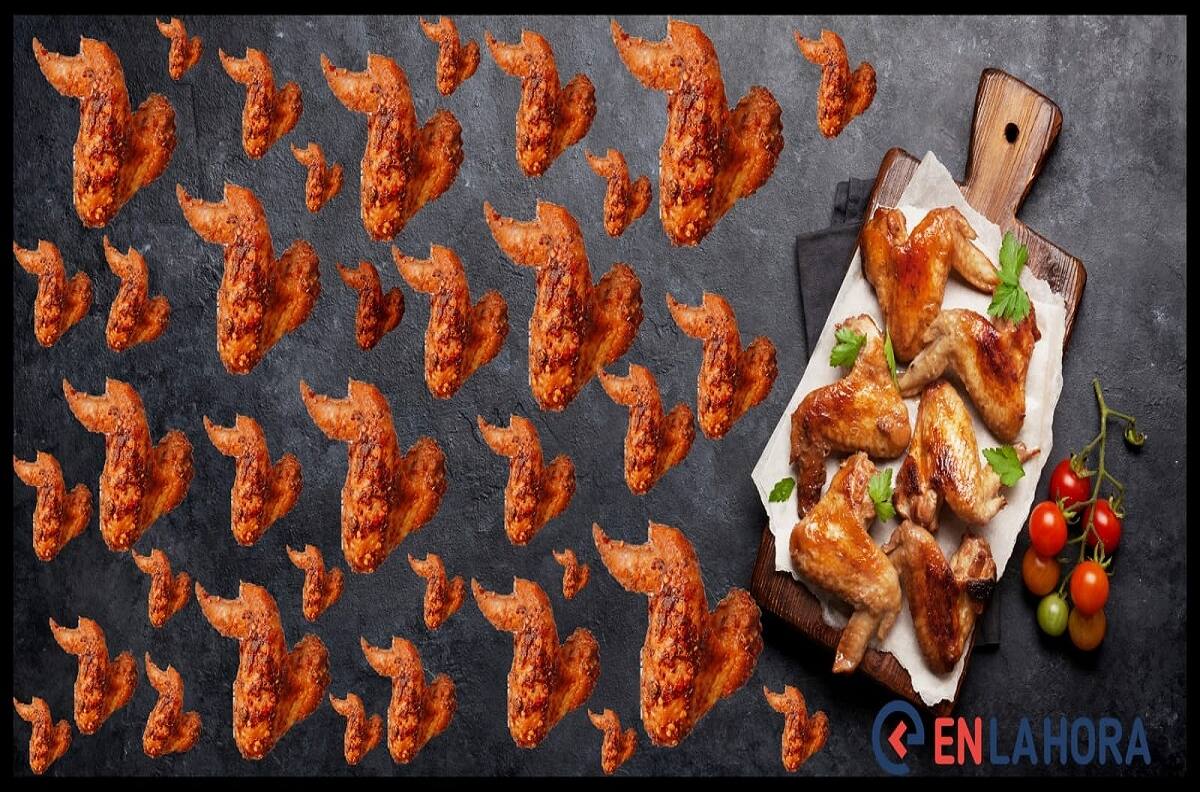Encuentra la alita de pollo diferente en este acertijo visual
