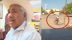 VIDEO| Tierno abuelito le lleva todos los días el 'lonche'a su nieta y se vuelve viral