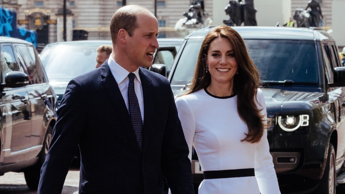 Kate Middleton y el príncipe William un día antes de la coronación del rey Carlos