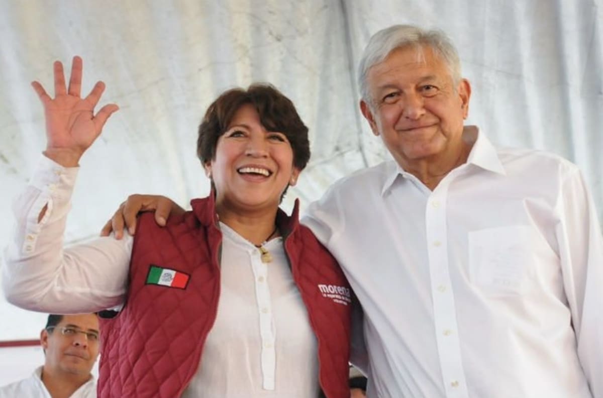 AMLO dice que hay una campaña en contra de Delfina Gómez por “diezmos” de trabajadores de Texcoco a Morena