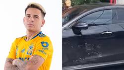 VIDEO | Yeferson Soteldo chocó su auto de lujo en Nuevo León y se sospecha que iba tomado