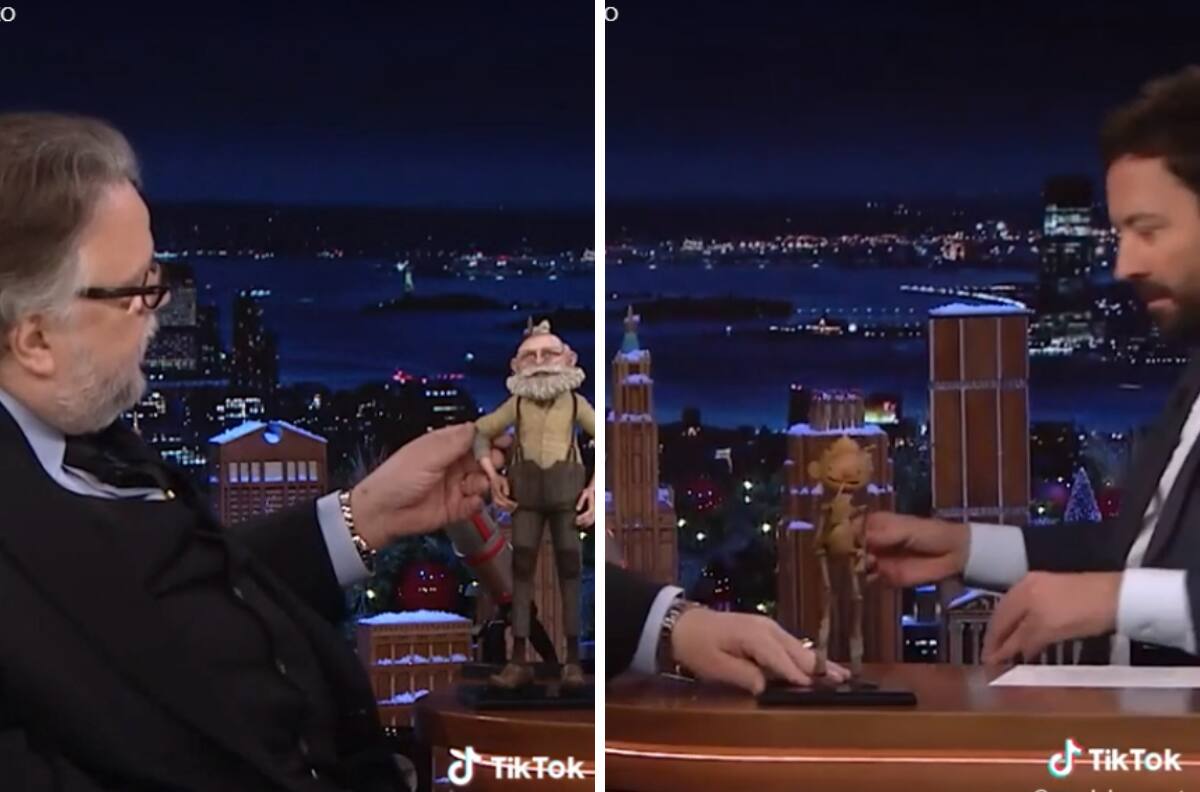 Guillermo del Toro lleva a Pinocho y Gepetto al show de Jimmy Fallon| VIDEO