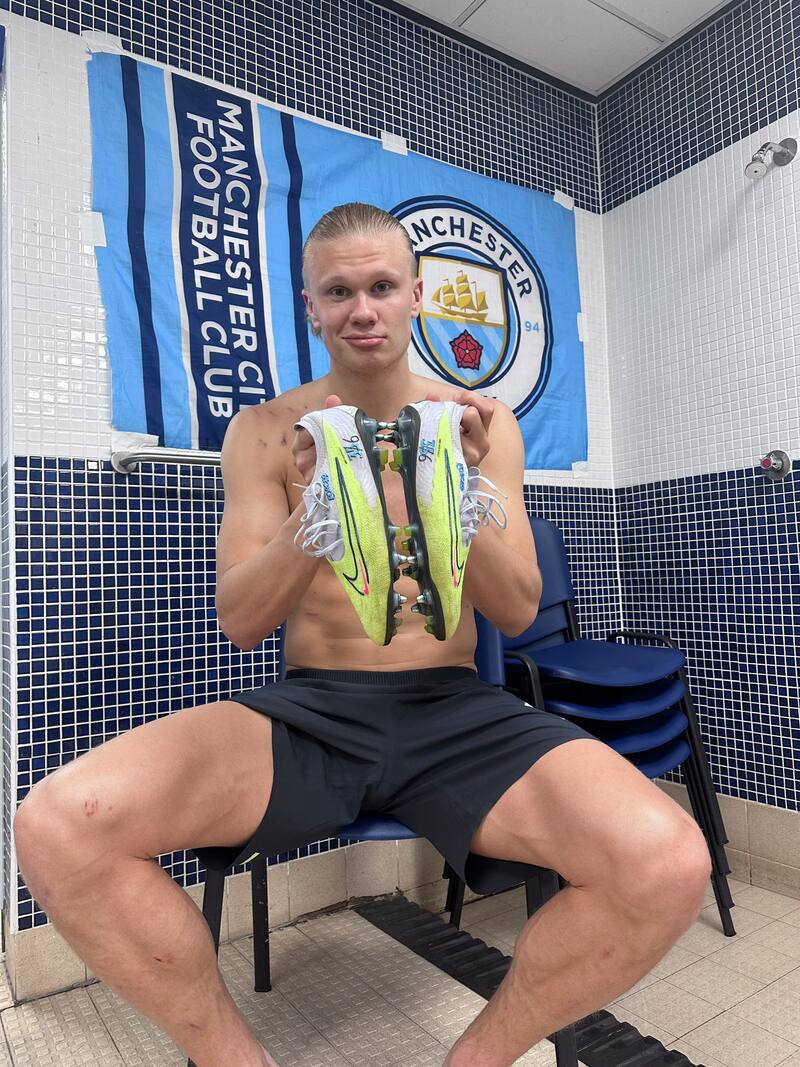 Erling Haaland anotó su gol número 36 en la actual temporada de Premier League.