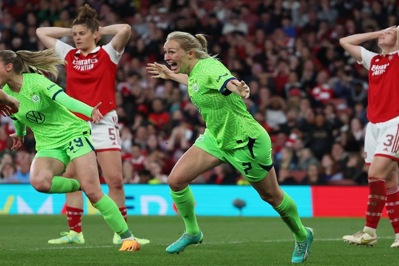 Pauline Bremer le dio una agónica clasificación al VfL Wolfsburg a la final de la Champions League.