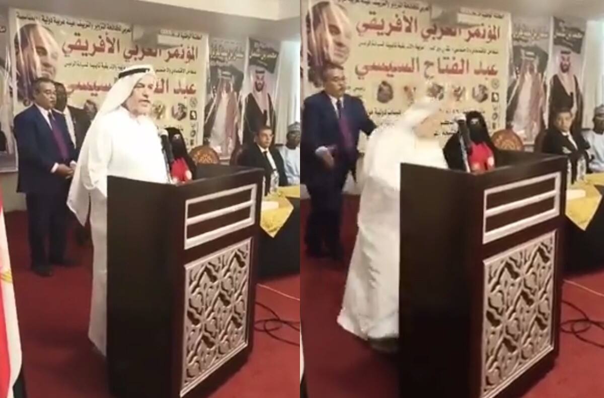 VIDEO | Embajador de Arabia Saudita perdió la vida mientras daba un discurso
