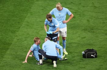 VIDEO | La maldición de Kevin de Bruyne: se va lesionado de la final de la Champions League al igual que en 2021 ante el Chelsea