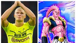El increíble parecido entre Haaland y Majin Buu el villano de Dragon Ball