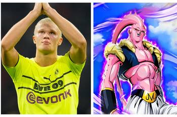 El increíble parecido entre Haaland y Majin Buu el villano de Dragon Ball