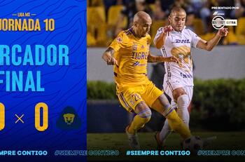 Triste empate entre Tigres y Pumas