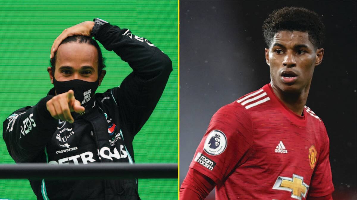 Una de las inspiraciones de Lewis Hamilton es un futbolista del Manchester United