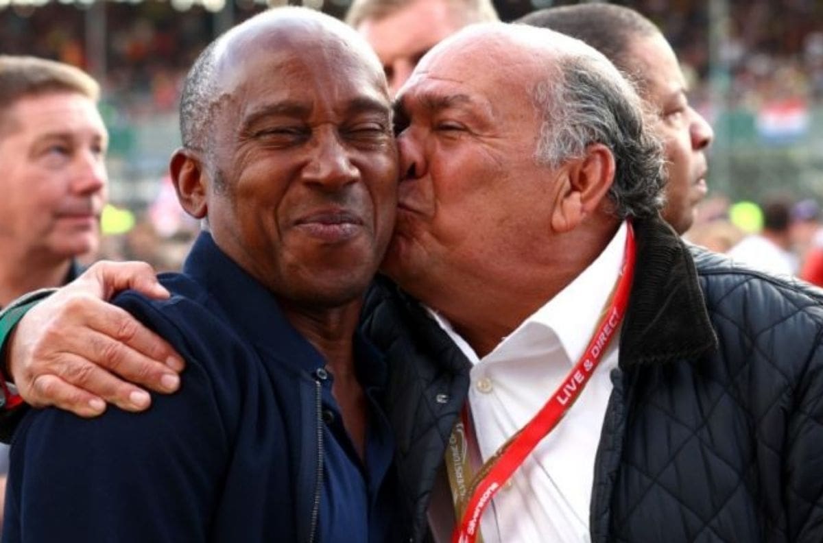 Así reaccionó Lewis Hamilton por el festejo de su papá y el de Checo Pérez