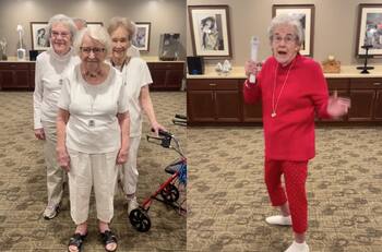 VIDEO | Abuelitas se hacen virales por replicar la coreografía de Rihanna en el Super Bowl