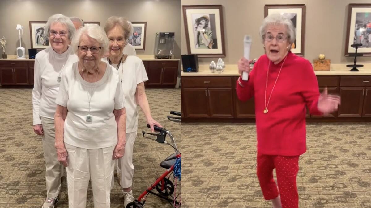 VIDEO | Abuelitas se hacen virales por replicar la coreografía de Rihanna en el Super Bowl