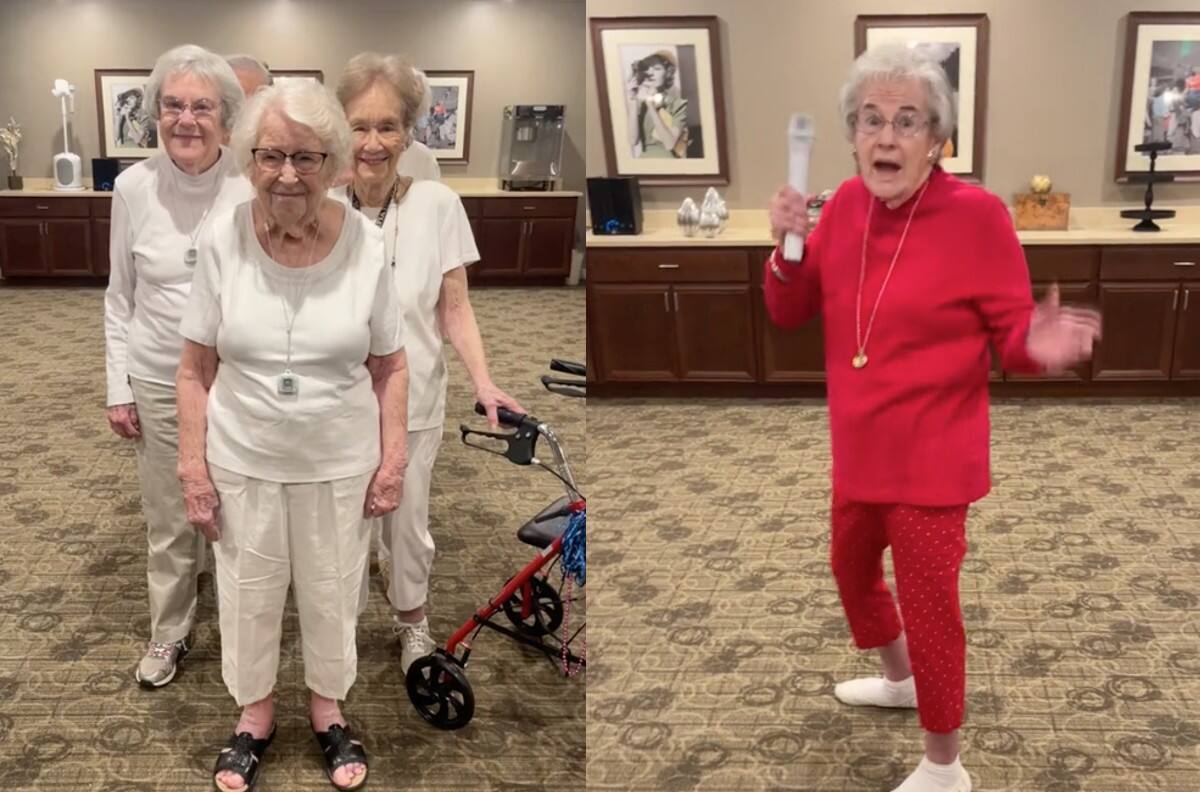 VIDEO | Abuelitas se hacen virales por replicar la coreografía de Rihanna en el Super Bowl