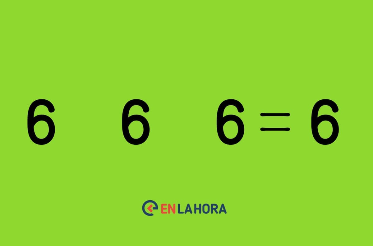 Día Internacional de las Matemáticas: Que signos les hace falta para que el resultado sea seis en este acertijo