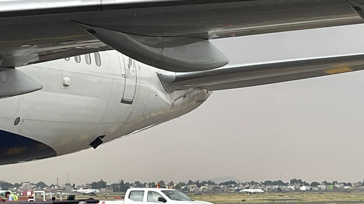 Chocan dos aeronaves en el AICM