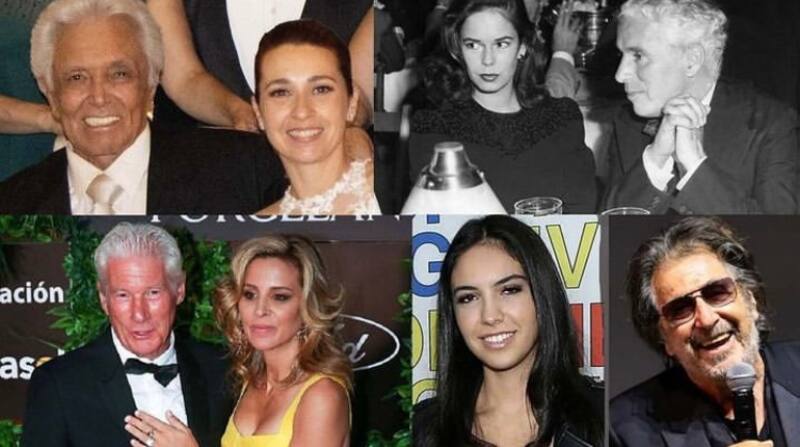 El actor comparte imágenes de parejas con marcada diferencia de edades