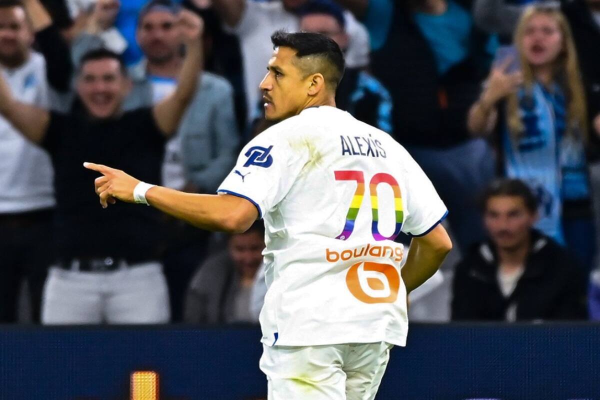 Alexis Sánchez está teniendo una de sus mejores temporadas en Europa. Foto: @OM_Officiel
