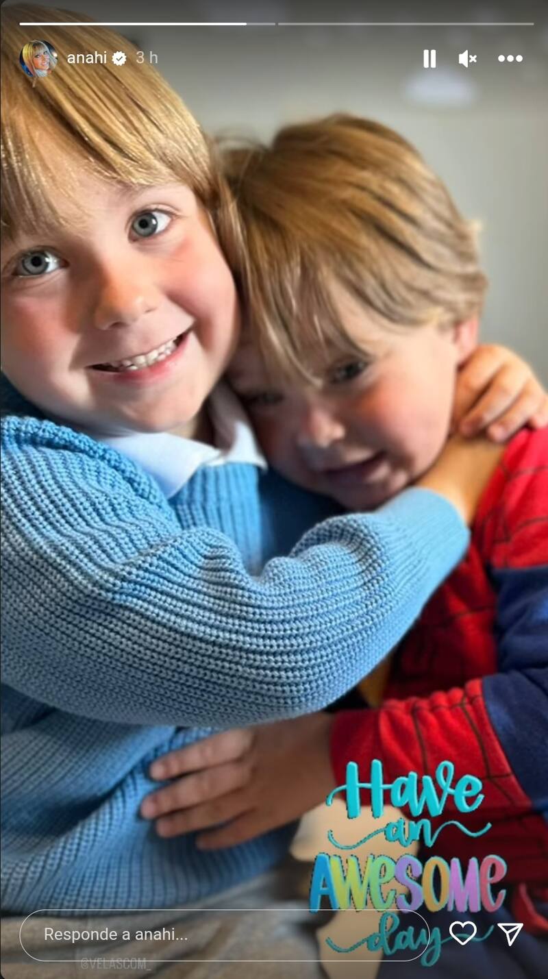 Ellos son Manuel y Emiliano, los hijos de Anahí y Manuel Velasco