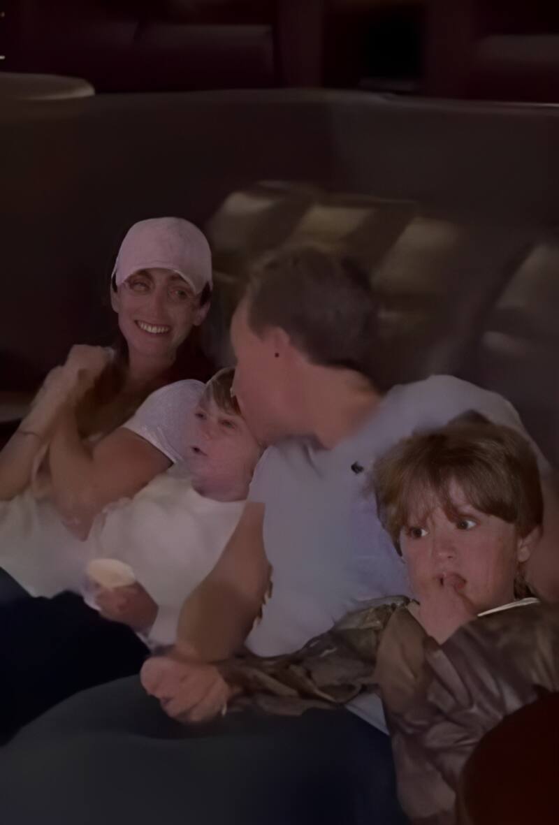 La cantante pasó un tiempo en familia.