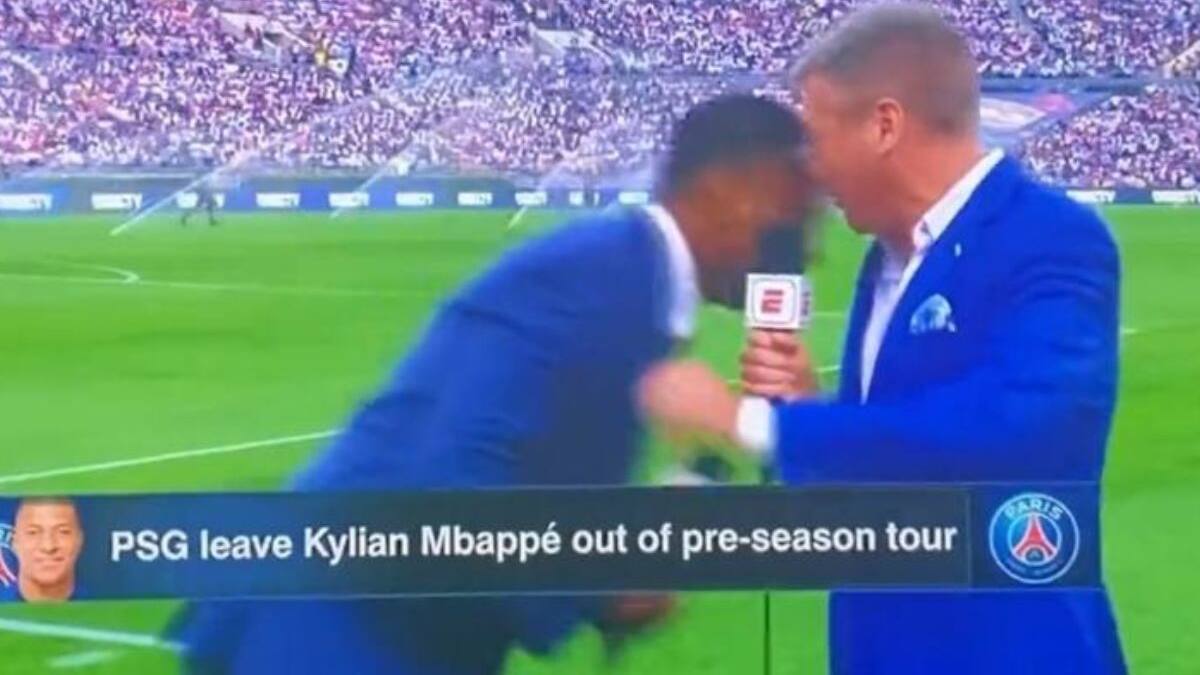 VIDEO | Analista de ESPN se descompensa en plena transmisión del amistoso entre Real Madrid y Milan