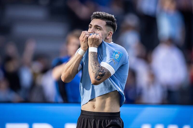 El delantero anotó el gol del triunfo de Uruguay ante Israel en semifinales del Mundial sub 20.
Créditos: @Uruguay