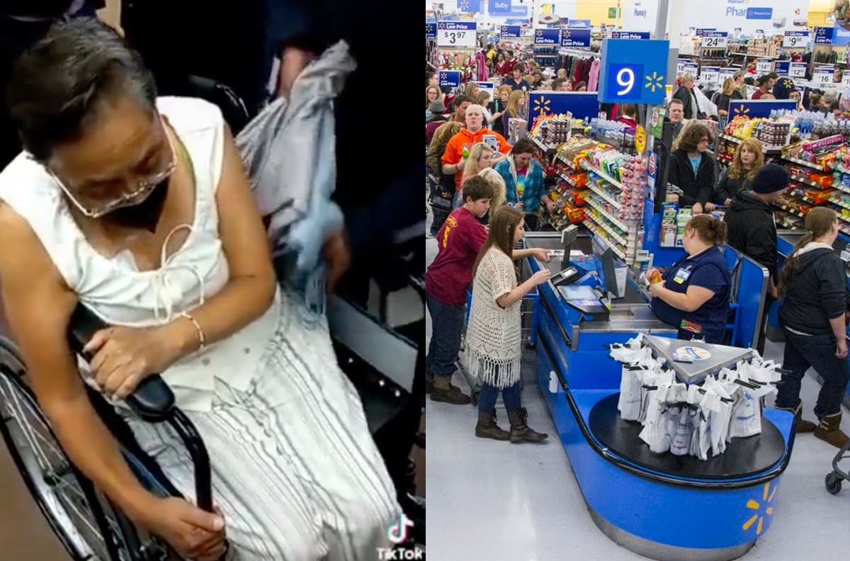 VIDEO | Detienen a ladrona en silla de ruedas en Walmart de Nezahualcóyotl