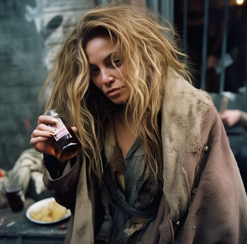 Beyonce viviendo en la calle, según la IA