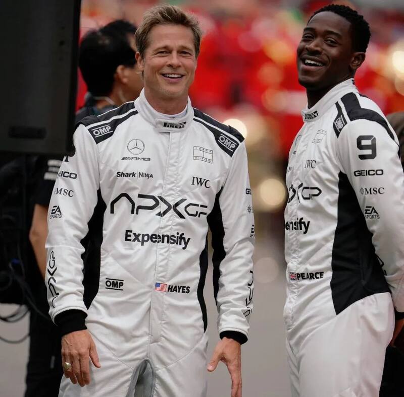 El actor grabó algunas escenas en el circuito de Silverstone, donde se disputó el Gran Premio de Gran Bretaña