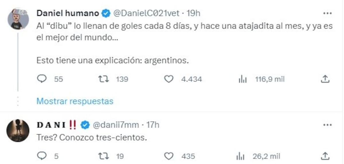 Burlas contra el Dibu Martínez