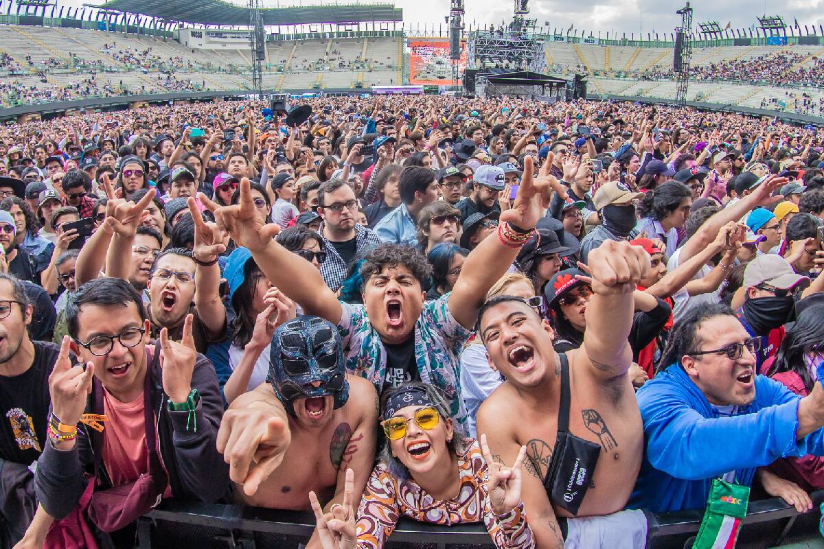 Calendario de conciertos en la CDMX de de mayo a diciembre del 2023.