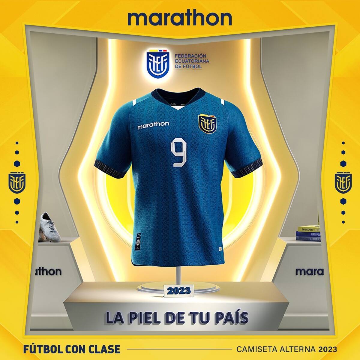 Los nuevos modelos de Ecuador reemplazarán la antigua camiseta utilizada para el Mundial de Qatar 2022.