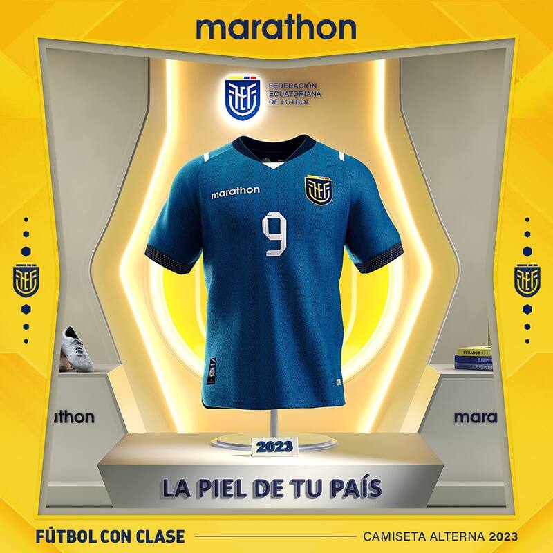 Los nuevos modelos de Ecuador reemplazarán la antigua camiseta utilizada para el Mundial de Qatar 2022.