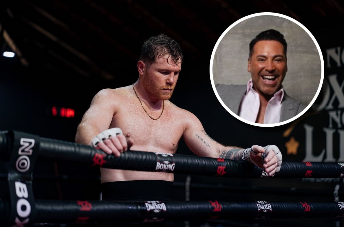 Óscar de la Hoya entrega el nombre del próximo rival de Canelo Álvarez: “Tiene que suceder en un futuro cercano”