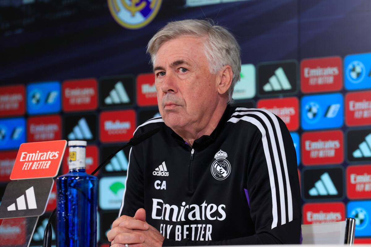 Ancelotti habló de cara al derbi madrileño sobre la situación del Futbol Club Barcelona