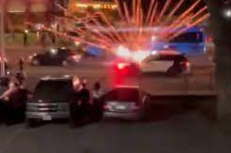 Carreras ilegales en Austin, Estados Unidos. Crédito: Captura de video.