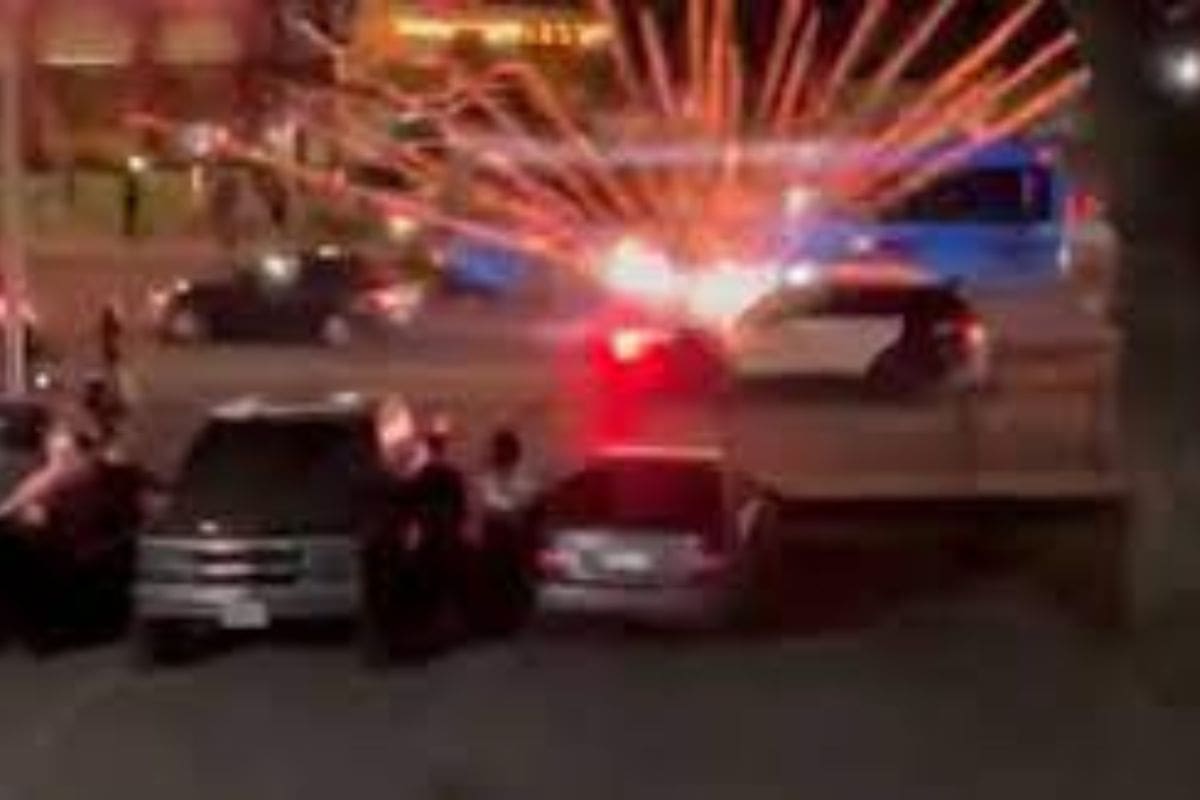 Carreras ilegales en Austin, Estados Unidos. Crédito: Captura de video.