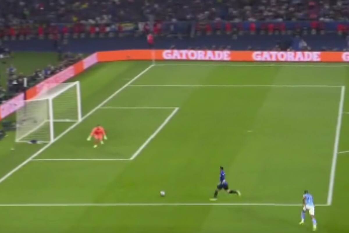 Lautaro Martínez pudo marcar el 1-0 para el Inter