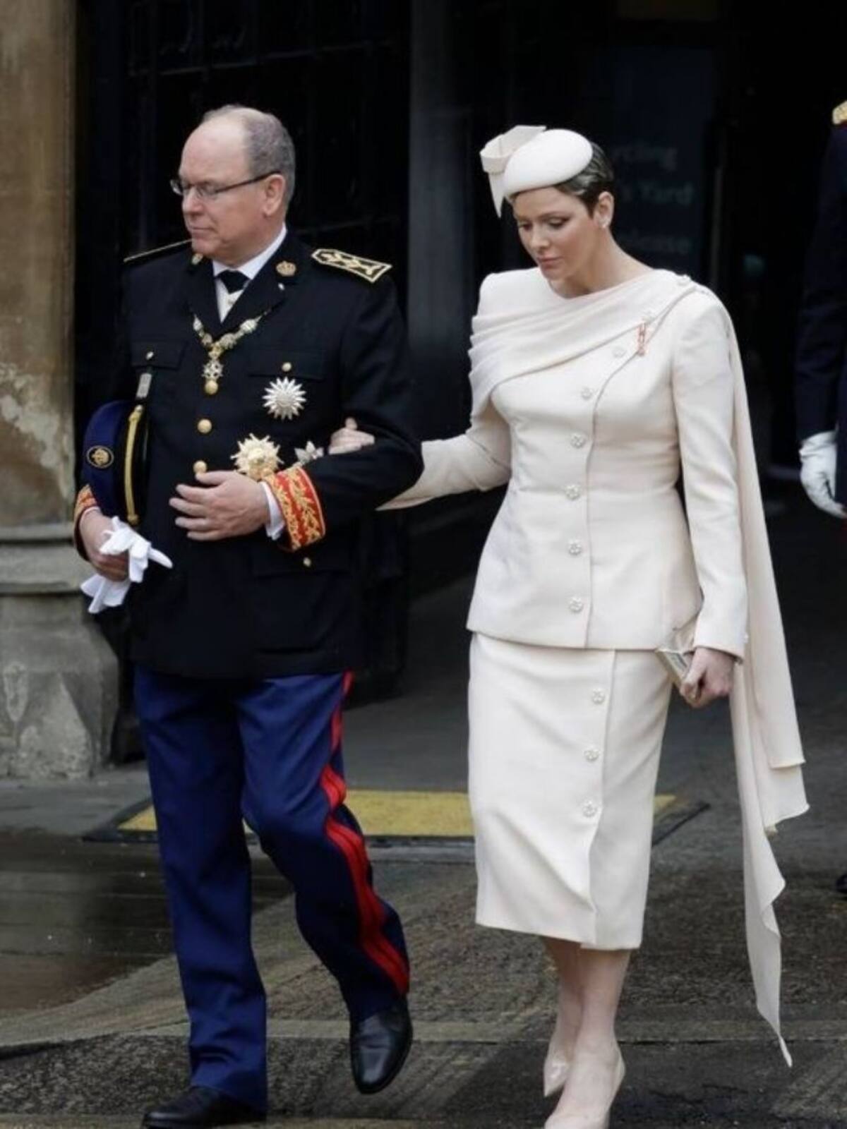 La pareja en la coronación del rey Carlos III