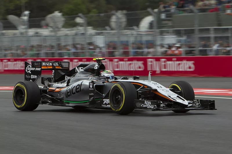 Checo Pérez utilizó el chasis número tres del VJM08 en las últimas carreras de la Temporada 2015. (F1)