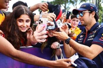 VIDEO | El alboroto que ocasionó Checo Pérez en Australia: fue el más aclamado del público