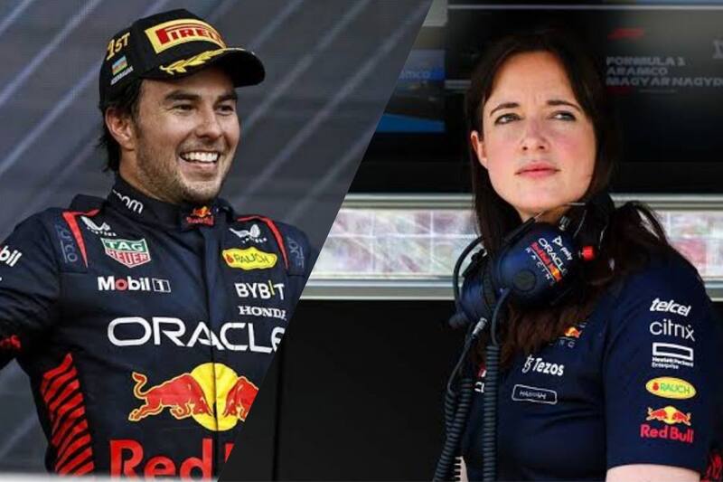 Hannah Schmitz felicitó por medio de redes sociales a Checo Pérez. (Especial)