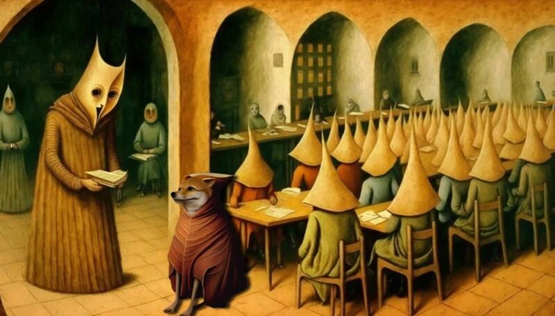 “El perrito que se mete a los salones de clases”