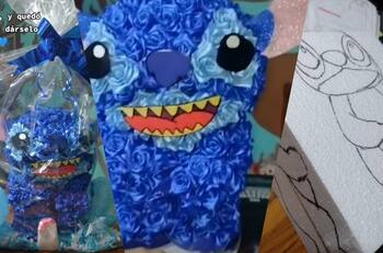 Chico se hizo viral en TikTok al mostrar su Stitch de rosas infinitas