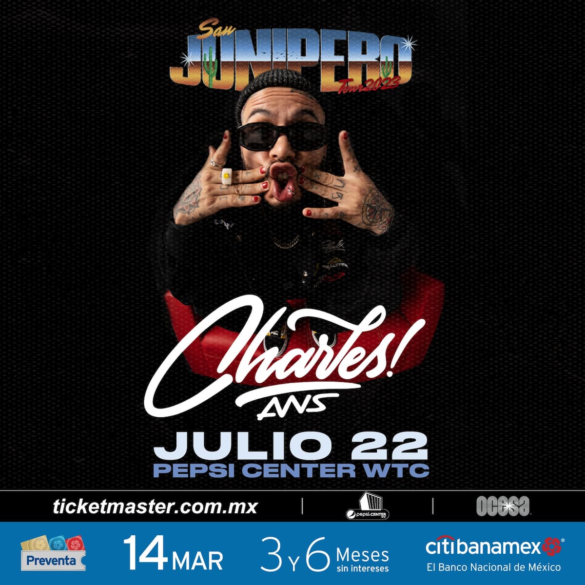 Charles Ans se presentará en el Pepsi Center.